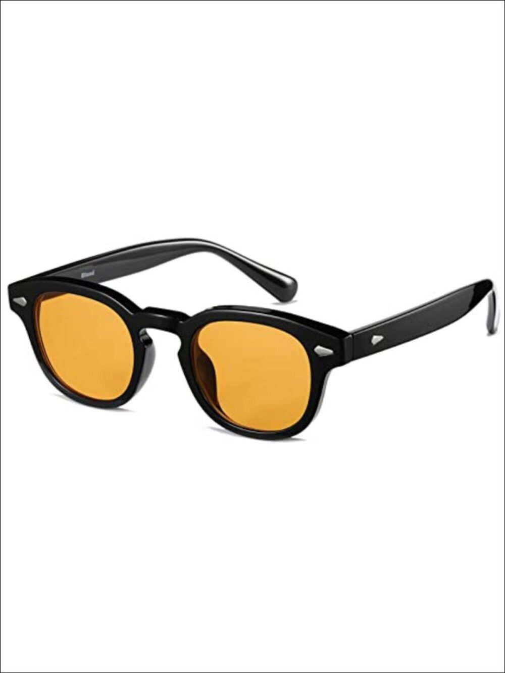 Retro Round Tinted Sunglasses UV400 TR90 Lightweight Unisex